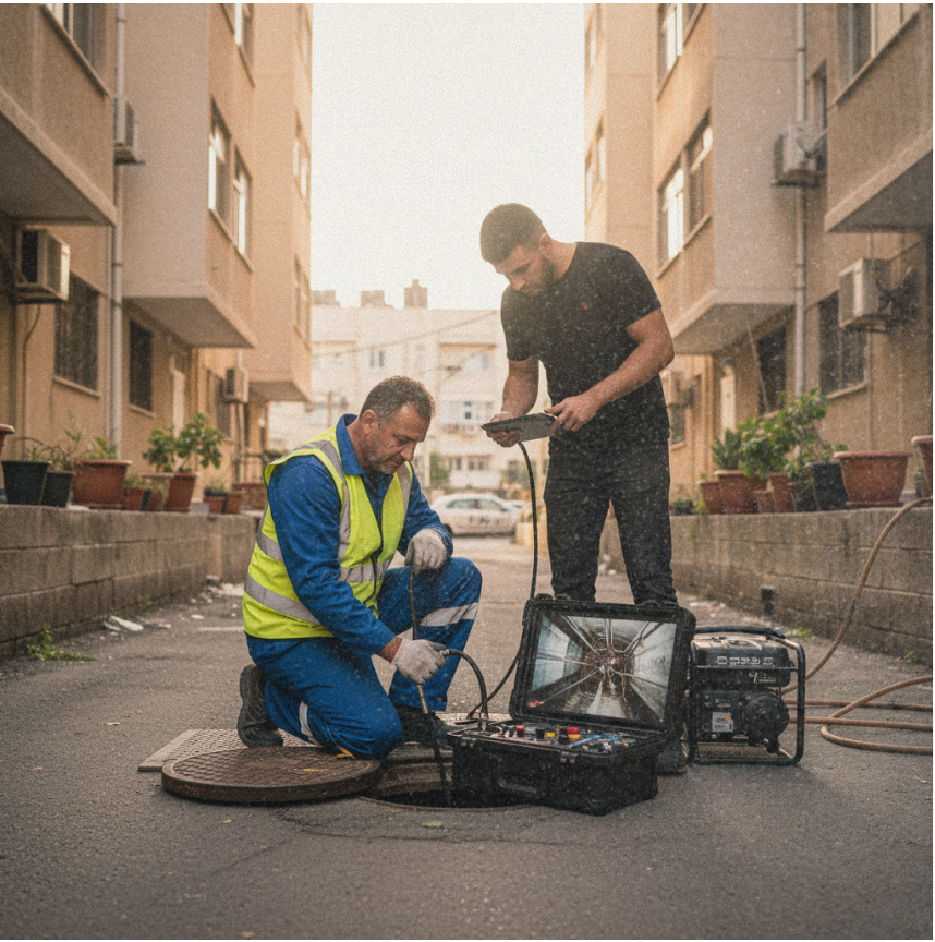 צילום קווי ביוב בפתח תקווה בטכנולוגיית HD – איתור כשלים ושברים בצנרת ללא חפירה.